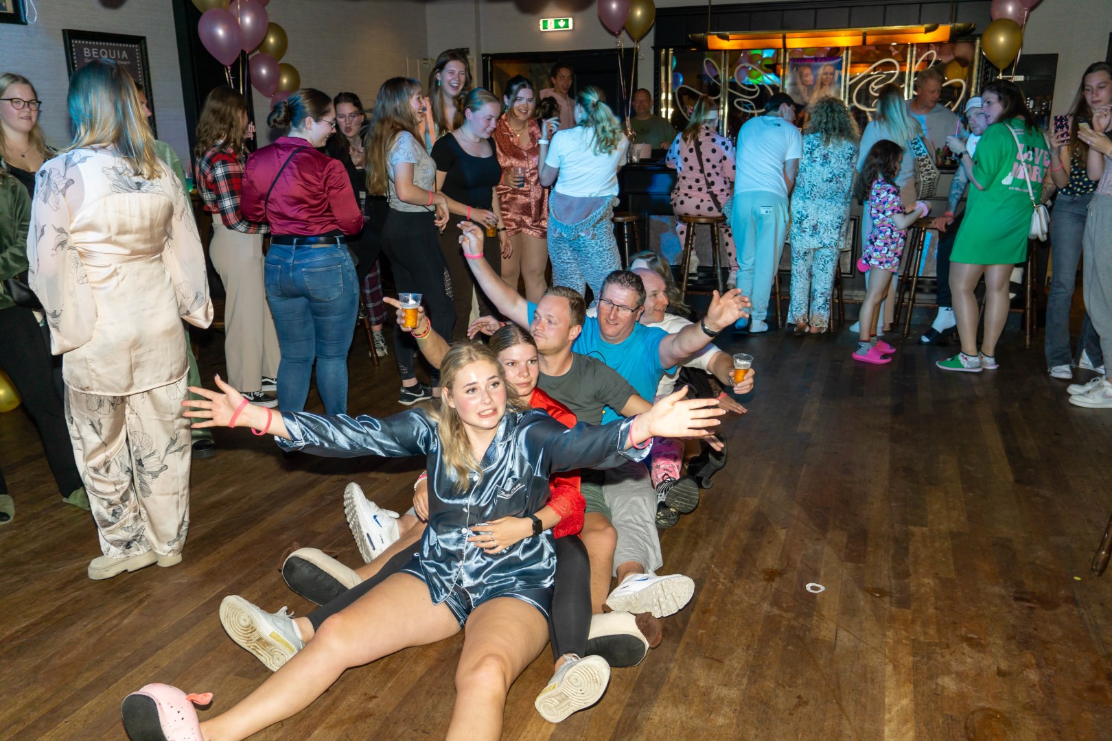 Sfeervolle verlichting tijdens het feest
